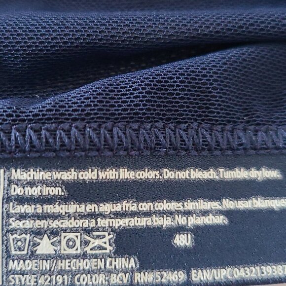 SECRET TREASURES INTIMATE MESH RACERBACK  FRONT-CLOSE T-SHIRT BRA /SIZE 40C NAVY - Picture 7 of 9